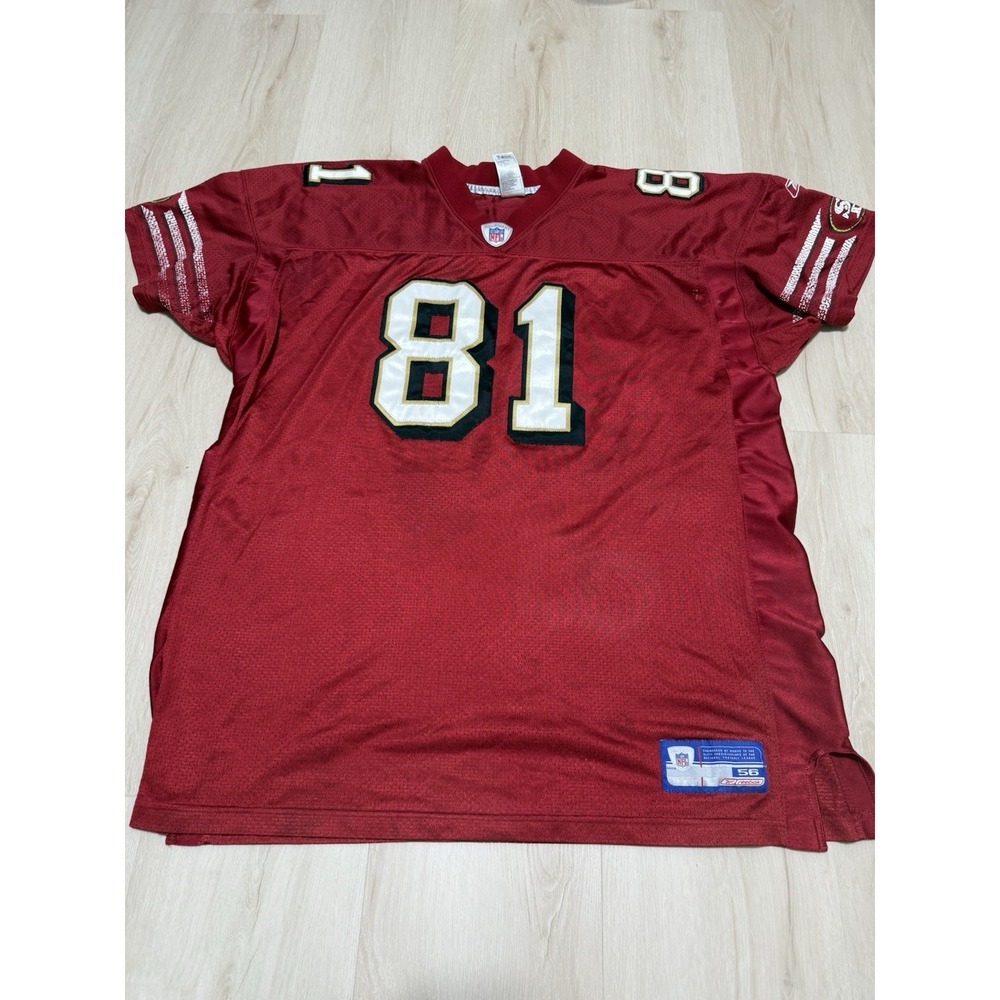 Vintage San Francisco 49ers Terrell Owens Reebok Jersey Size Men's 2XL 81 Red